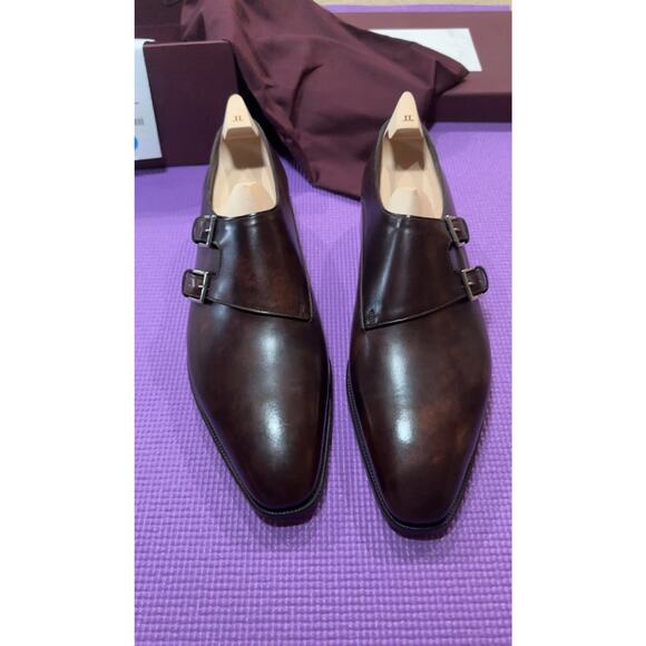 $2480 John Lobb Chapel Shoes NEW Dark Brown Museum Size 11 UK, 12 US, Shoe Tree - Picture 15 of 15